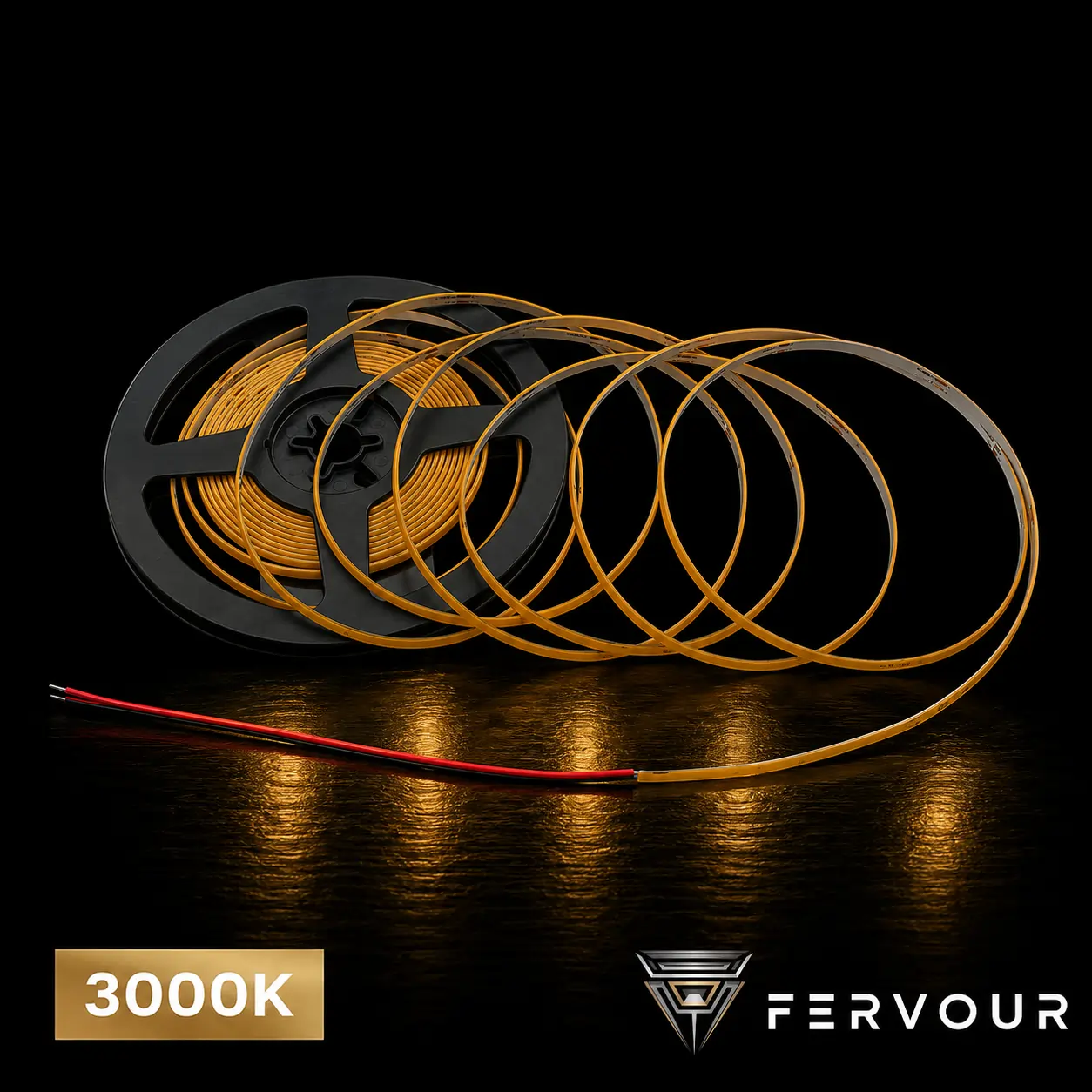 COB-24V-4mm-480LED-5m/roll - 3000K