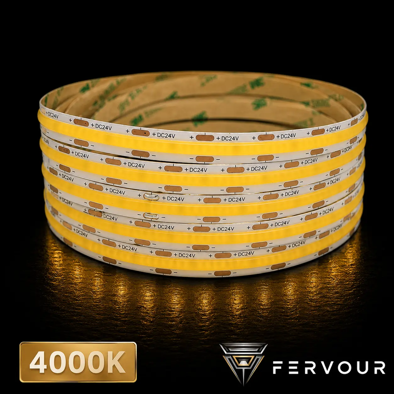 COB-24V-8mm-480LED-5m/roll - 4000K-3M