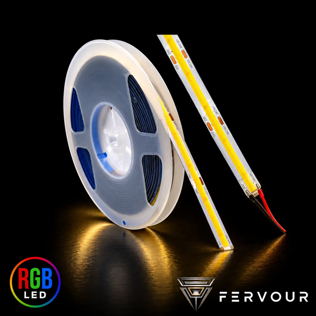 COB-24V-8mm-840LED-5m/roll - RGB