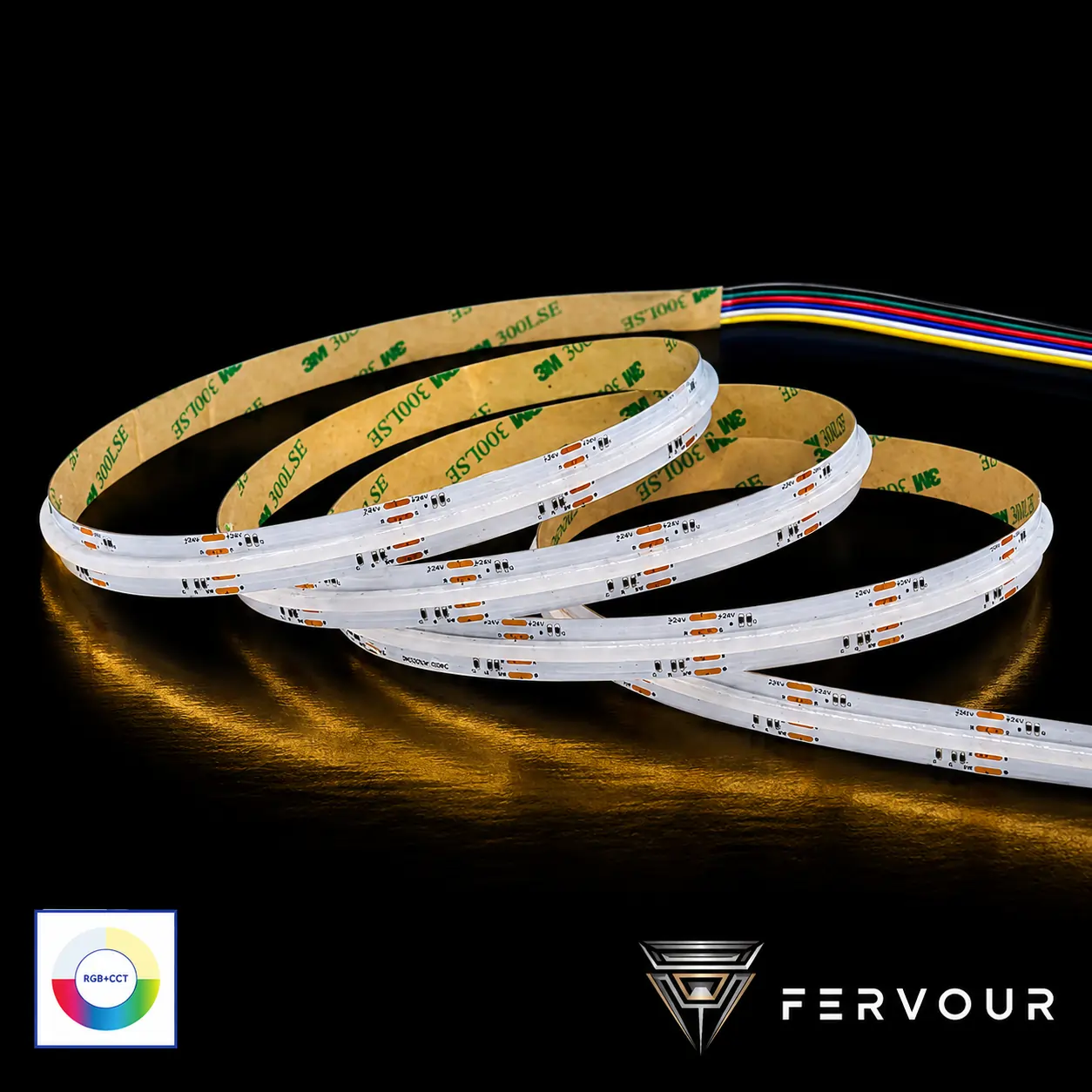 COB-24V-12mm-840LED-5m/roll -RGBCCT